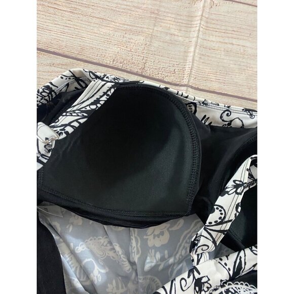 Swimsuits For All Women's Black Paisley Print Tankini - 20 - Picture 9 of 13